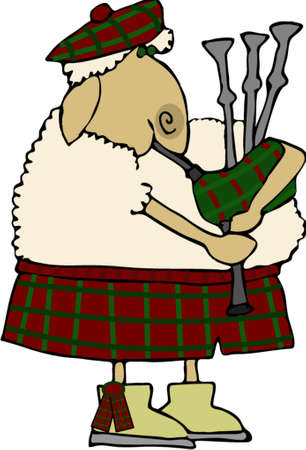 Scotch Sheepのイラスト素材