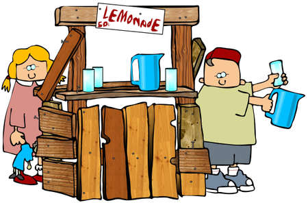 Lemonade Standの写真素材