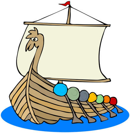 Viking Shipの写真素材