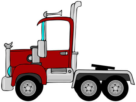 Semi truck cabの写真素材