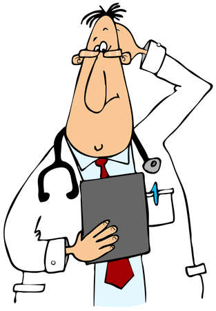 Puzzled Doctorの写真素材