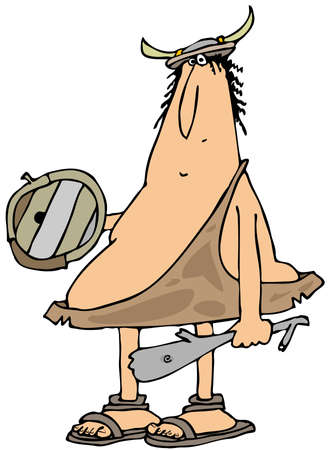 Caveman warriorの写真素材