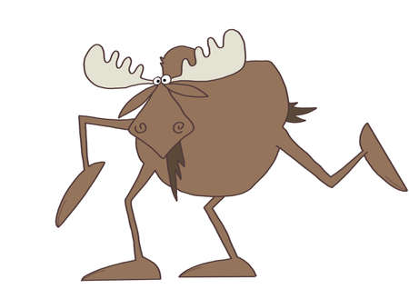 Long legged mooseの写真素材