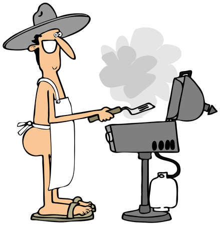 Grilling in the buffの写真素材
