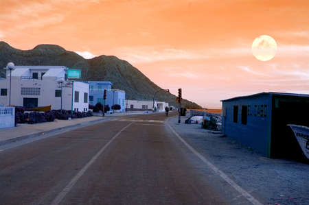 spanish lunar roadの写真素材