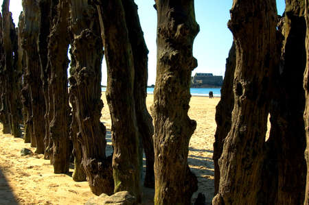 Saint Malo attractive city in France, break-bladeの写真素材