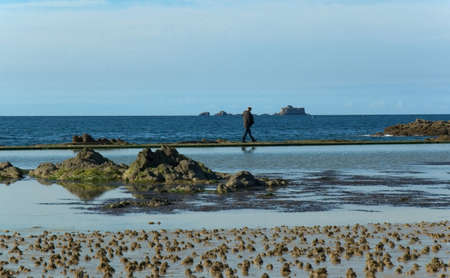 Saint Malo attractive city in France,の写真素材