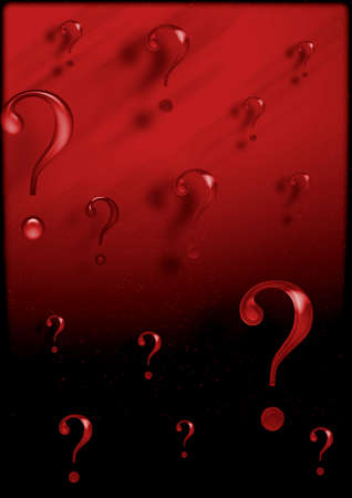 asking question, searching for answer. That illustration have different meanning about questionの写真素材