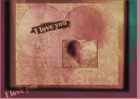 Grungy loveの写真素材