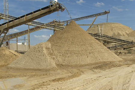 Sand extractionの写真素材