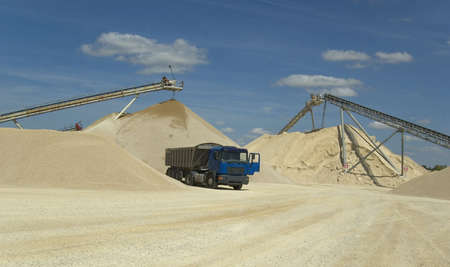 Sand extractionの写真素材