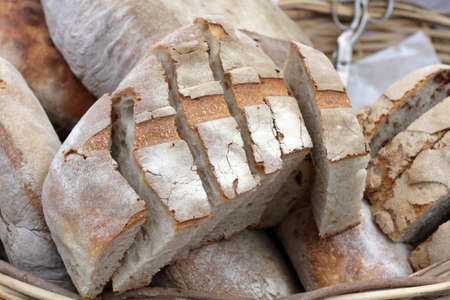 slices of bread in the basket