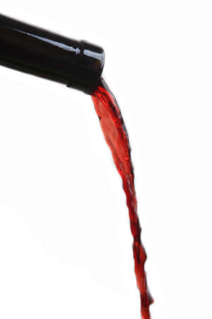 red wine out of the bottle