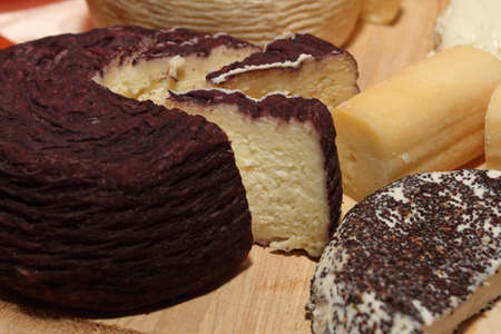 Italian flavored cheeses typical product dopの写真素材