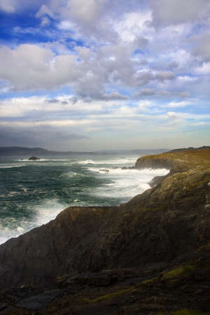 coastal landscape, sunrise