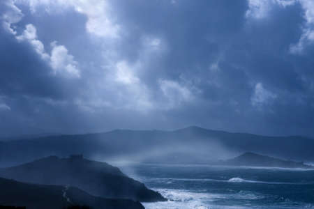 coastal landscape, sunriseの写真素材