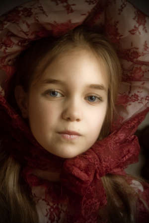 vintage girlの写真素材