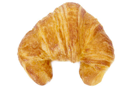 croissant isolated on white backgroundの写真素材