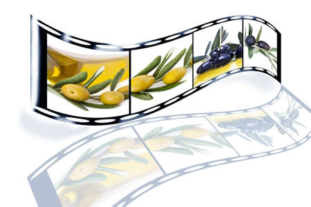 film of the olives and oilの写真素材