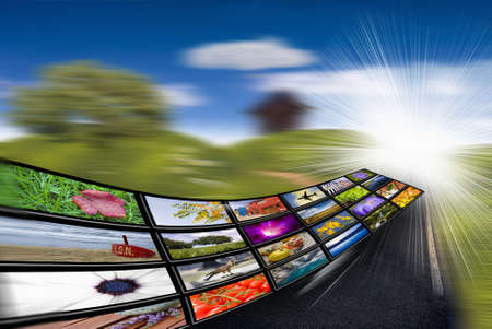 networks, internet and here wireless communicationsの写真素材
