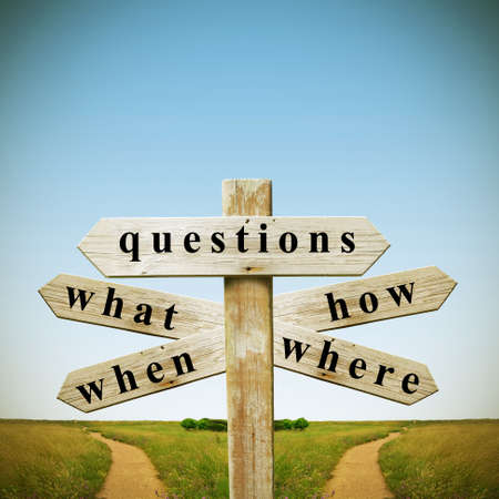 questions and answersの写真素材