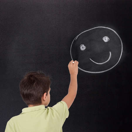 face of happinessの写真素材