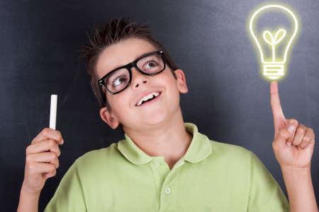 child in school