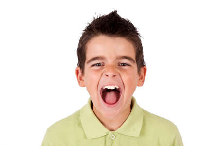 boy screaming