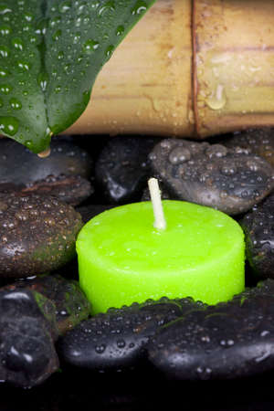 candle spa decorationの写真素材