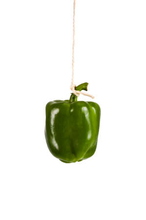Fresh pepper isolated on white background, vegetablesの写真素材