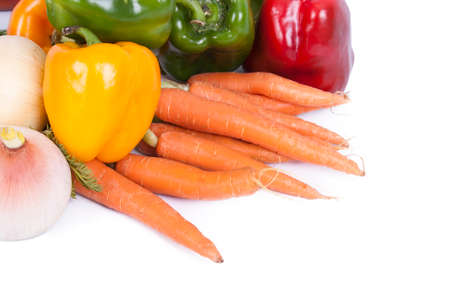 vegetables and fresh vegetables from the gardenの写真素材