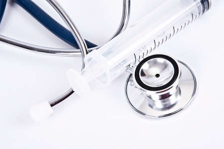 stethoscope, medical objects to query the health and welfareの写真素材