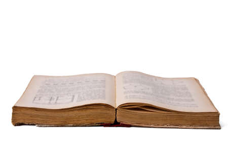 old book isolated on white background