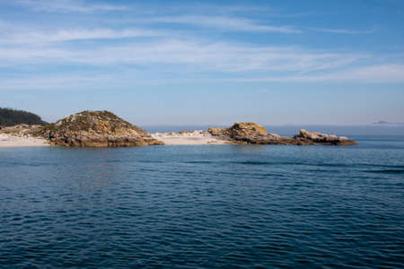 the Cies Island beach, galicia, spain