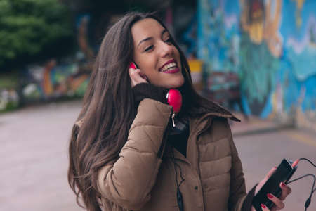 girl listening to music