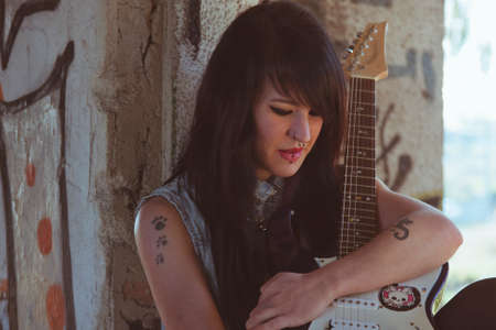 portrait of rock chick
