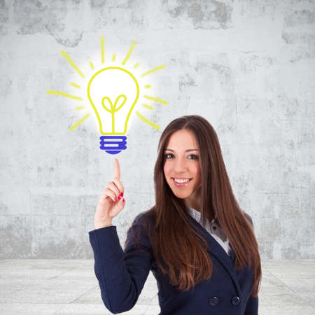 businesswoman idea conceptの写真素材