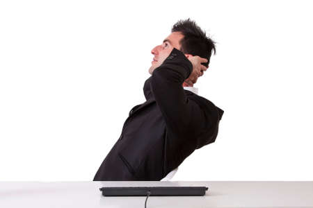 Businessman restingの写真素材