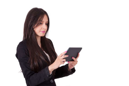 business woman with tabletの写真素材