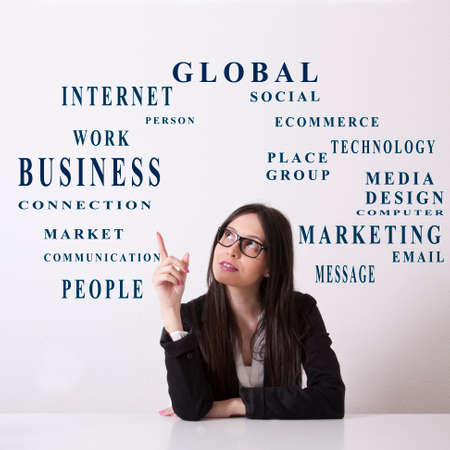 woman with business conceptsの写真素材