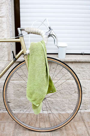 vintage bike cycling, fixieの写真素材