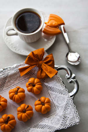 halloween, chocolate and desserts partyの写真素材