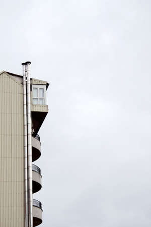 building architecture with vertical spaceの写真素材