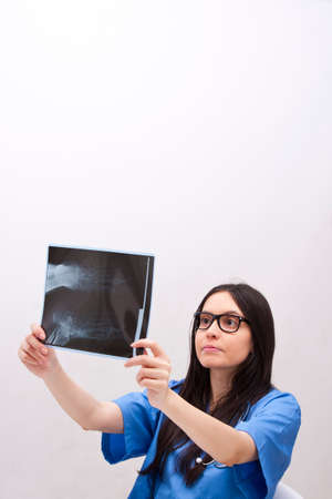 female doctor working at the hospital