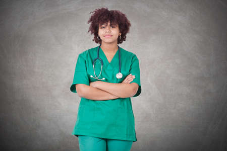 female doctor in hospitalの写真素材