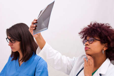 doctors working in the office