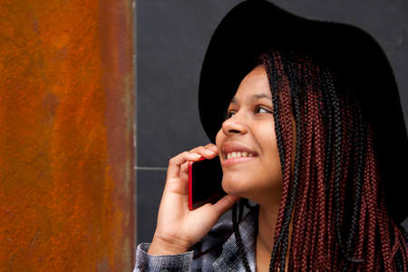 young woman talking on mobile phone