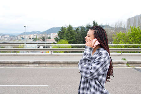 young woman talking on phone