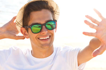 photogenic man smilingの写真素材