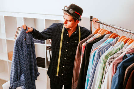 personal shopper in the fashion storeの写真素材